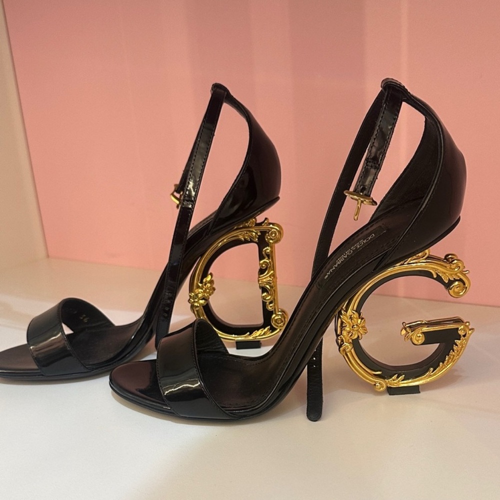 AUTHENTIC Dolce & Gabbana Black Strappy Heels